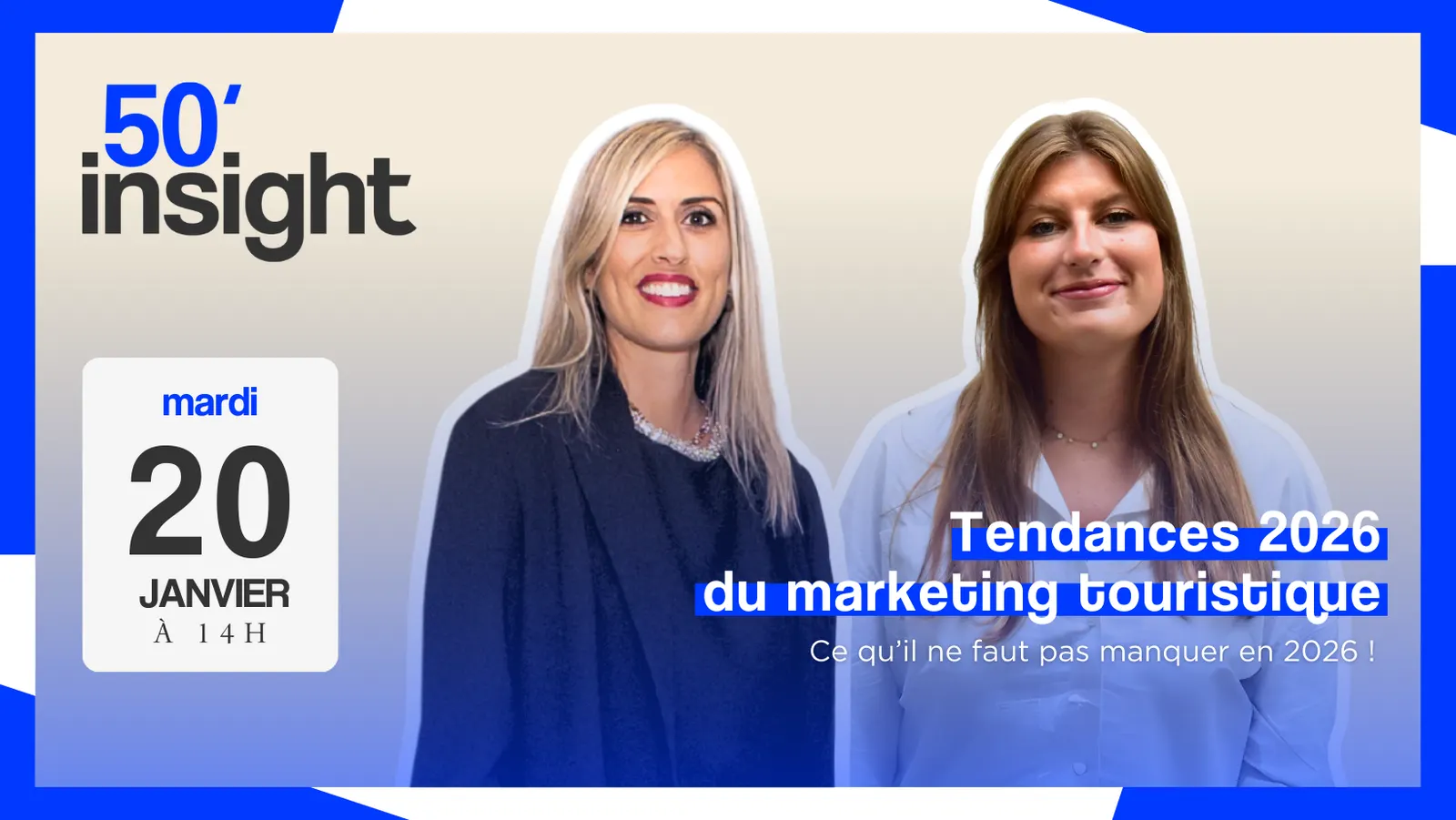 Visuel de l'événement 50 Insight : Tendances 2026 du marketing touristique