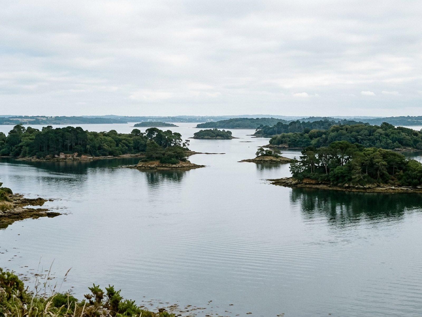 Morbihan : golfe du Morbihan, îlots boisés et eau calme — illustration de la zone d'intervention de Travel-Insight